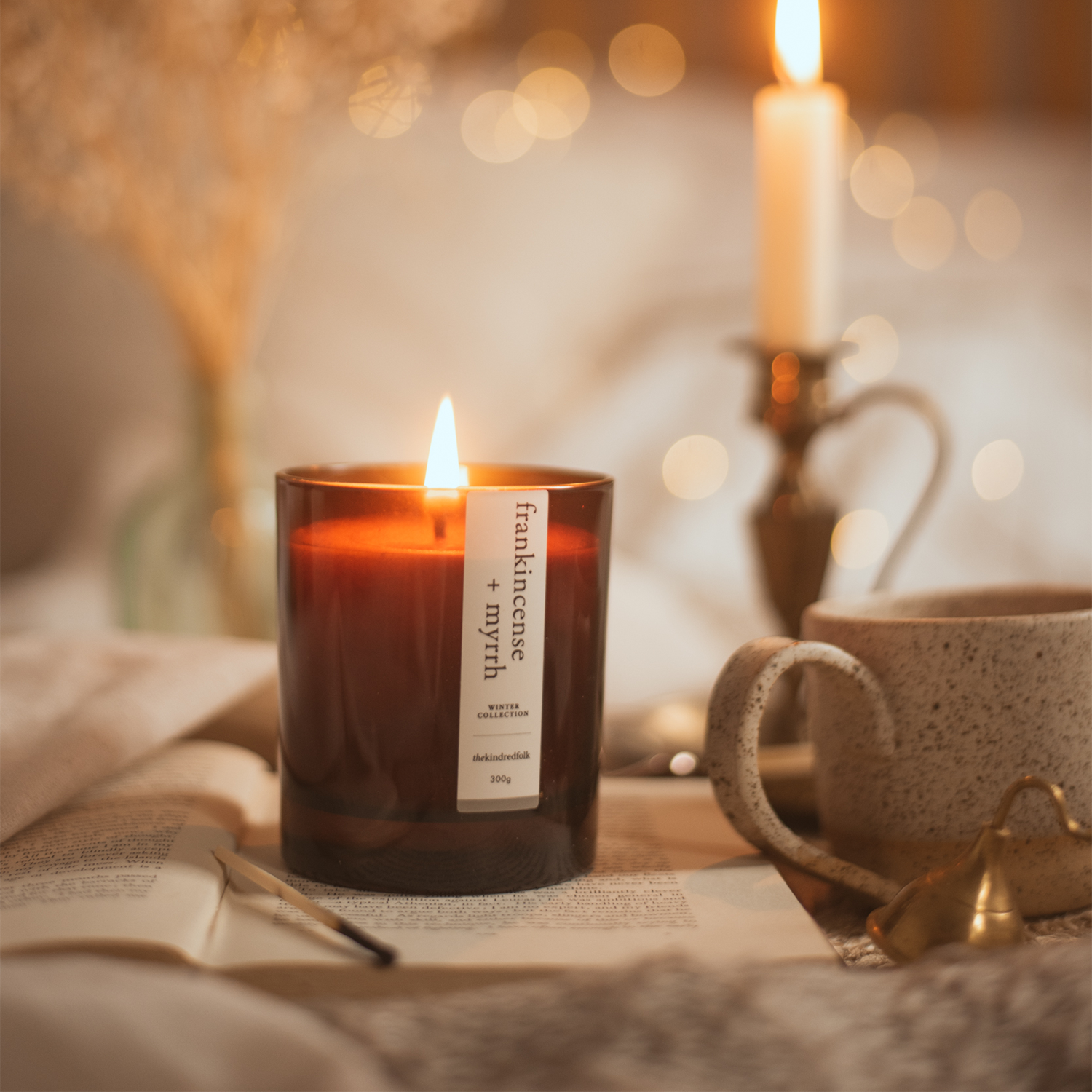 FRANKINCENSE & MYRRH Christmas Candle, Autumn / Winter Candle