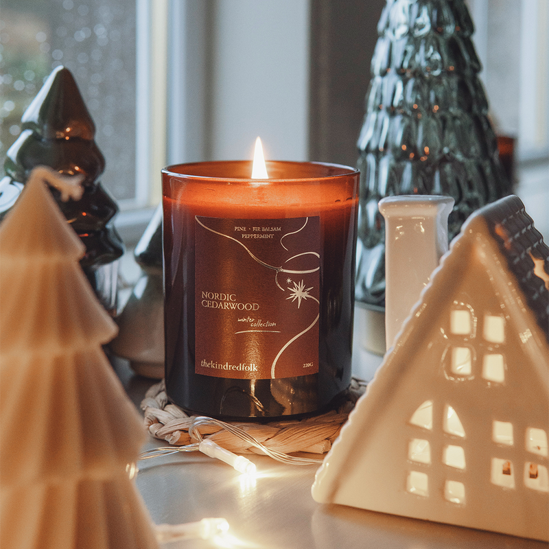 nordic cedarwood candle